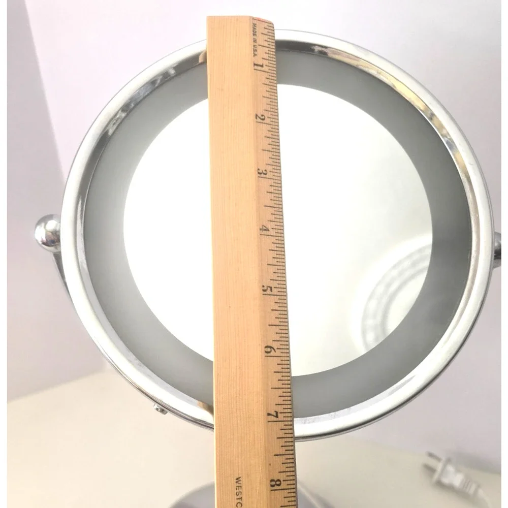 Revlon Lighted Makeup Mirror Dual 5X Magnifying Mirror Chrome